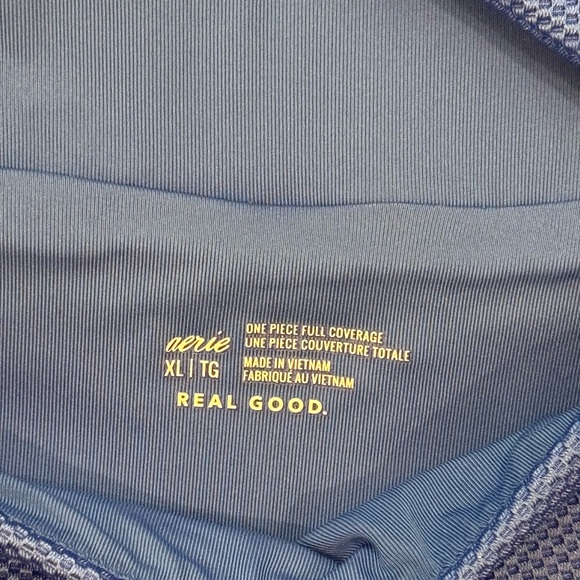 Aerie Shine Pique Twist Scoop One Piece Swimsuit - Picture 6 of 11